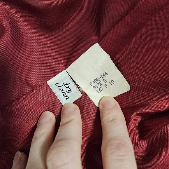 Cranberry Wool Blazer - Picture 14 of 15